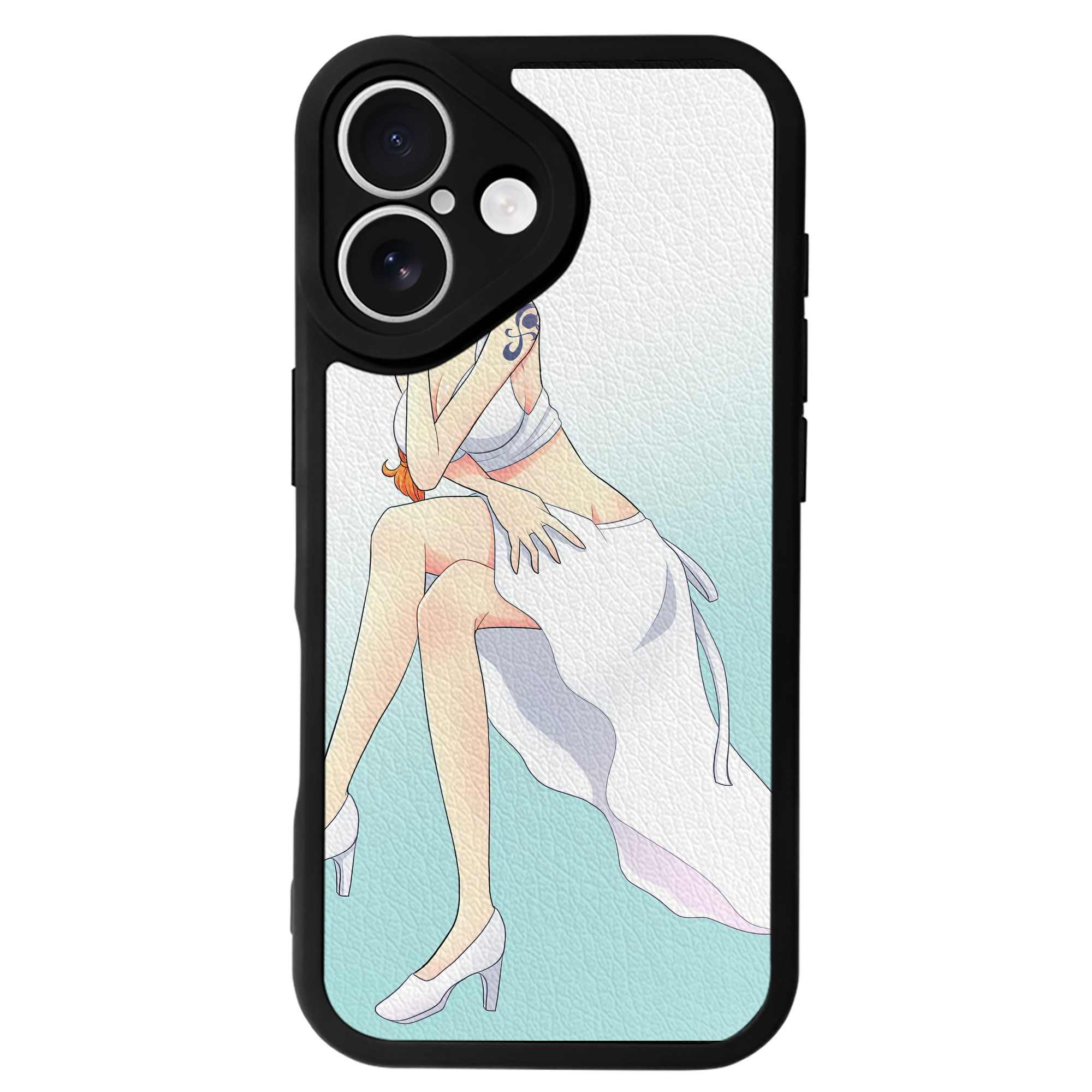 （画像用） ワンピース ONE PIECE 【iPhone 16シリーズ対応】シリコンスマホケース（レザー調） 材質：シリコン